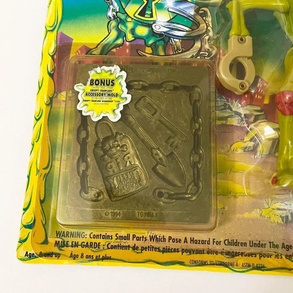 VTG 1994 Creepy Crawlers Spooky Goopy 5.5 Inch Action Figure Toymax Crime Grimes - Picture 3 of 16